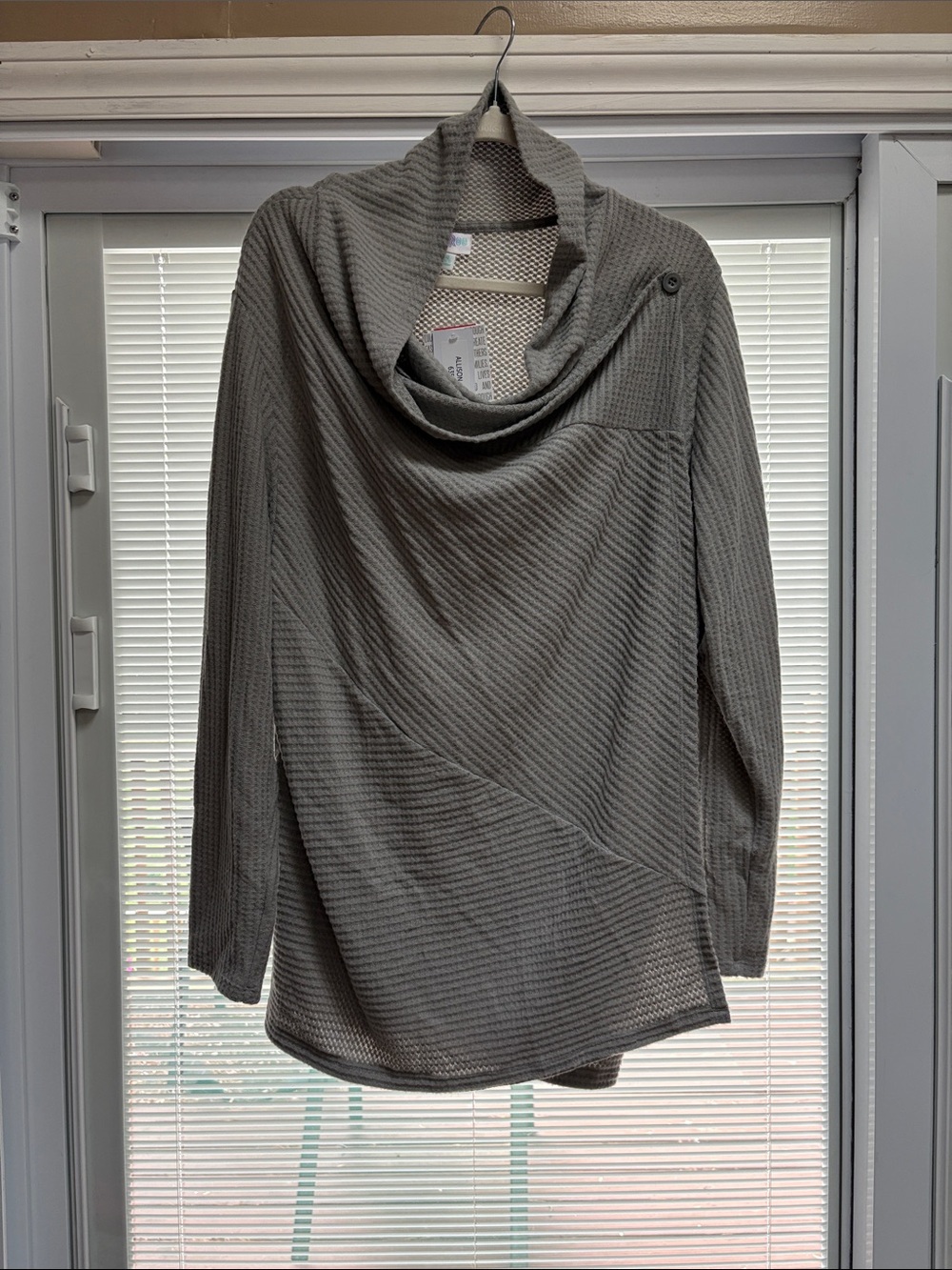 LuLaRoe Gray Cowl Neck Sweater/Cardigan